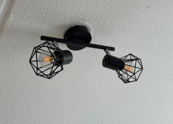 5x QAZQA Art deco spot zwart draai- en kantelbaar 2-lichts beschikbaar voor biedingen