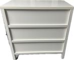 Witte ladekast met 3 laden (90x50x52, bxdxh), Ophalen, Minder dan 50 cm, Gebruikt, 3 of 4 laden