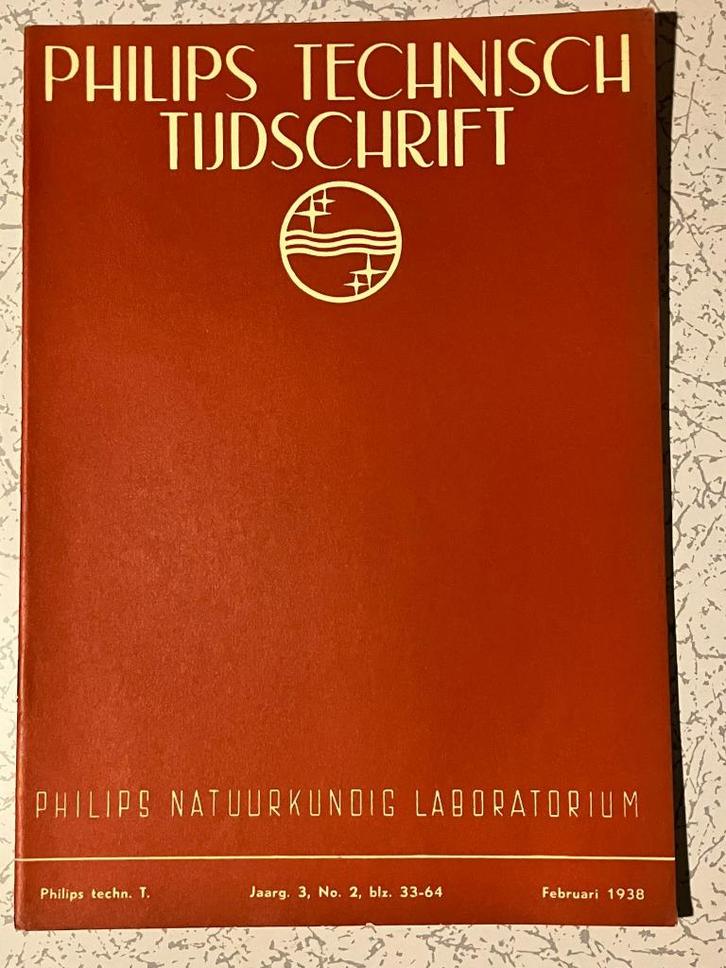 11 EXEMPLAREN PHILIPS TECHNISCH TIJDSCHRIFT 1938.   Philips, Boeken, Techniek, Zo goed als nieuw, Overige onderwerpen, Ophalen of Verzenden