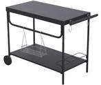 Leco grill serveertafel met wielen (antraciet, 100 x 47 x 73, Ophalen of Verzenden, Nieuw