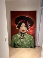 Geweven wandpaneel Tibetan Girl 128x198cm, Ophalen of Verzenden