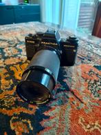 Praktica B200 met Soligor 80-200mm lens, Ophalen