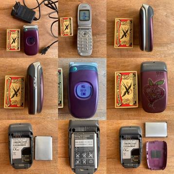 Sony Ericsson Z300i paars mini klein mobieltje inklapmobiel beschikbaar voor biedingen