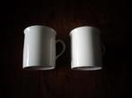 Villeroy & Boch bekers, wit, 2 stuks, Ophalen of Verzenden, Zo goed als nieuw, Effen, Kop(pen) en/of Schotel(s)