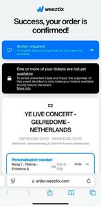 Kanye west concert geldrerome 2x, Eén persoon