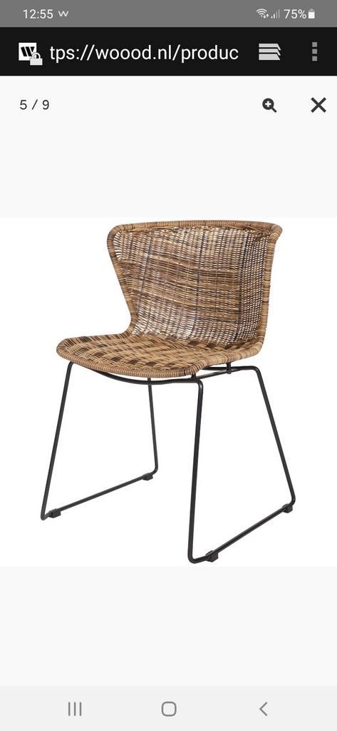 Woood Wing (tuin)stoeltjes, Huis en Inrichting, Stoelen, Zo goed als nieuw, Twee, Kunststof, Metaal, Overige kleuren, Ophalen