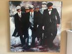 peaky blinders schilderij 150 x 150, Antiek en Kunst, Ophalen