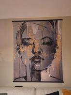 Kakemono / wand doek vrouw, Huis en Inrichting, Woonaccessoires | Schilderijen, Tekeningen en Foto's, Ophalen, Gebruikt, Overige typen