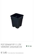 11 liter kweekpot, Ophalen, Kunststof, Rond, Minder dan 40 cm