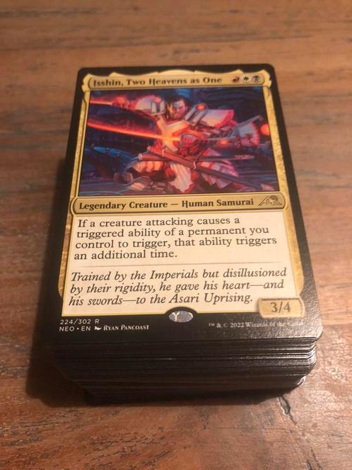 Mtg commander deck isshin, Hobby en Vrije tijd, Verzamelkaartspellen | Magic the Gathering, Zo goed als nieuw, Speeldeck, Ophalen of Verzenden