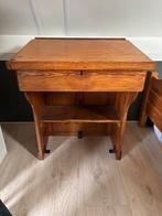 Mooi vintage bureau met klep, Huis en Inrichting, Bureaus, Ophalen, Gebruikt, Bureau