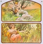 ALPHONSE MUCHA Jugendstil Metalen Bord poster #09, Huis en Inrichting, Verzenden, Nieuw