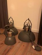 3 Mooie Hanglampen Set - Industrieel Design, 50 tot 75 cm, Ophalen of Verzenden, Zo goed als nieuw, Metaal