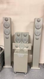 Monitor Audio "Radius (kleur zilver)" 5.1  set, Overige merken, Ophalen of Verzenden, Zo goed als nieuw, 120 watt of meer