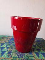 Rode bloempot., Tuin en Terras, Ophalen, Rond, Binnen, Zo goed als nieuw