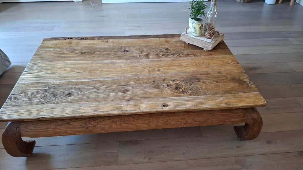 Grote zware salontafel!! 160/100/40 cm   50 euro!!!!!, Gebruikt, 150 tot 200 cm, Minder dan 50 cm, Rechthoekig