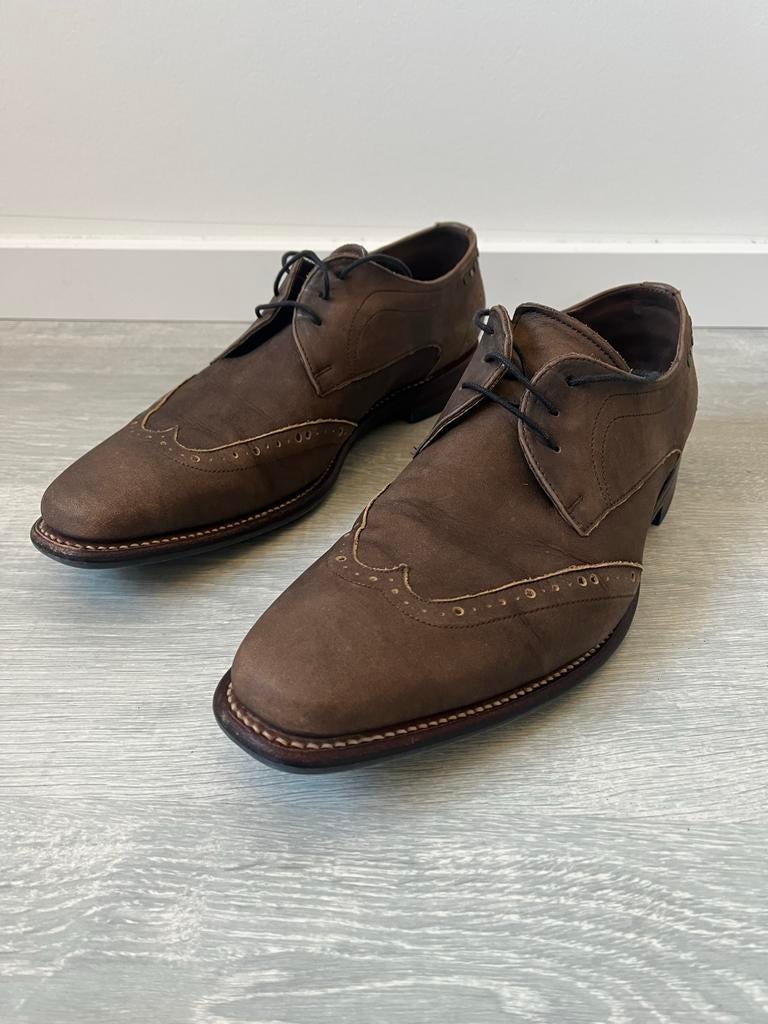Floris van Bommel Dressed - Maat 43, Ophalen of Verzenden, Gedragen, Bruin, Veterschoenen