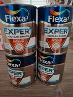 Flexa Expert Houtlak Binnen Zijdeglans Wit - 4x 750ml, Wit, Nieuw, Ophalen of Verzenden, Lak