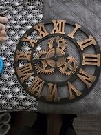 Vintage Industriële Wandklok - Stille 3D Gear Klok - 50 CM, Huis en Inrichting, Woonaccessoires | Klokken, Ophalen of Verzenden