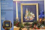 Kerk met Kerstzangers en een Kerk  2 Kerst borduurpatronen, Hobby en Vrije tijd, Borduren en Borduurmachines, Ophalen, Nieuw, Handborduren