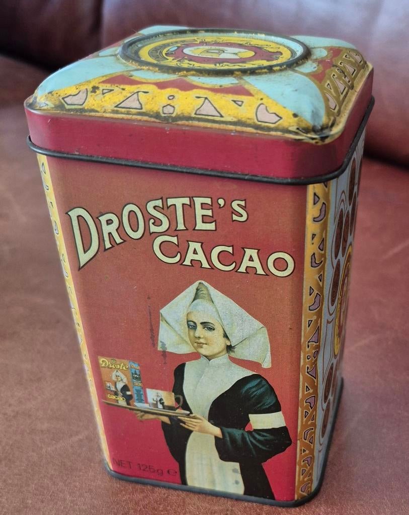 Oude Droste Cacao blik, Ophalen of Verzenden