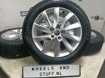 Skoda Superb Stratos lichtmetaal velgen 17"inch 5x112, Gebruikt, Banden en Velgen, Niet ingevuld, Personenwagen