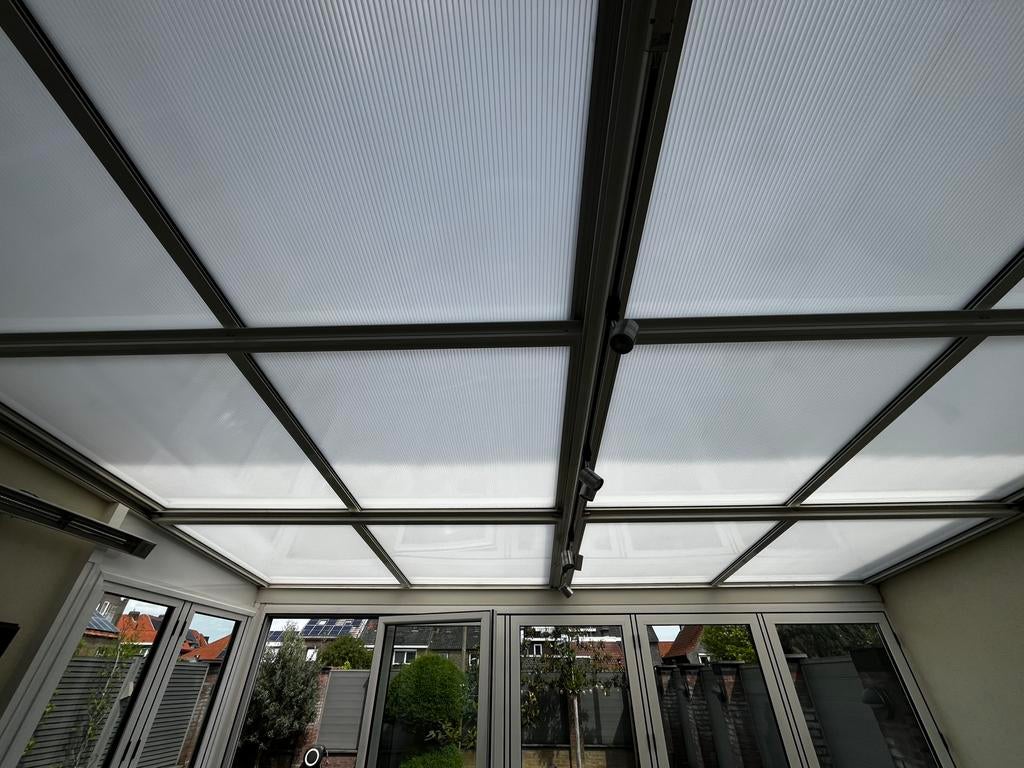 Elektrisch verandadak, Tuin en Terras, Overkappingen, Gebruikt, Veranda, Ophalen