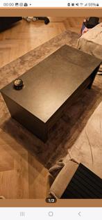 Meubella - Salontafel Monaco - Eiken - Grijs - 120 cm, Gebruikt, 100 tot 150 cm, 50 tot 75 cm, Overige houtsoorten