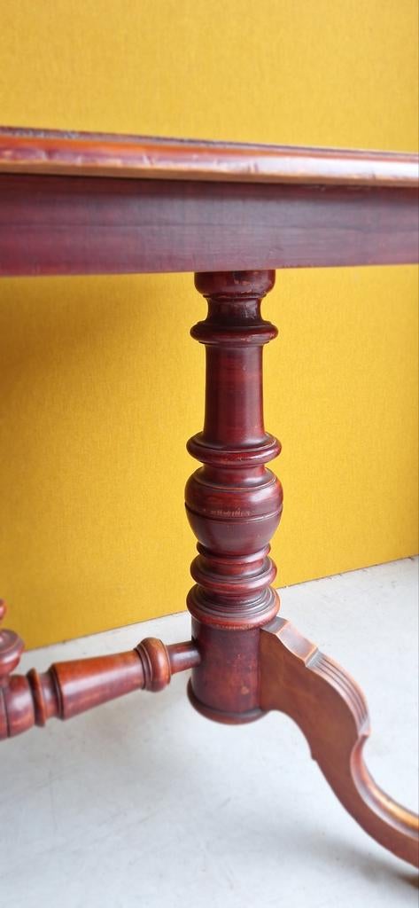 Antieke spinkop tafel, sidetable, bijzettafel, tafeltje, Ophalen