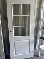 Binnendeur met glaspanelen - 83 x 201,5, Doe-het-zelf en Verbouw, Ophalen, Gebruikt, 80 tot 100 cm, Binnendeur