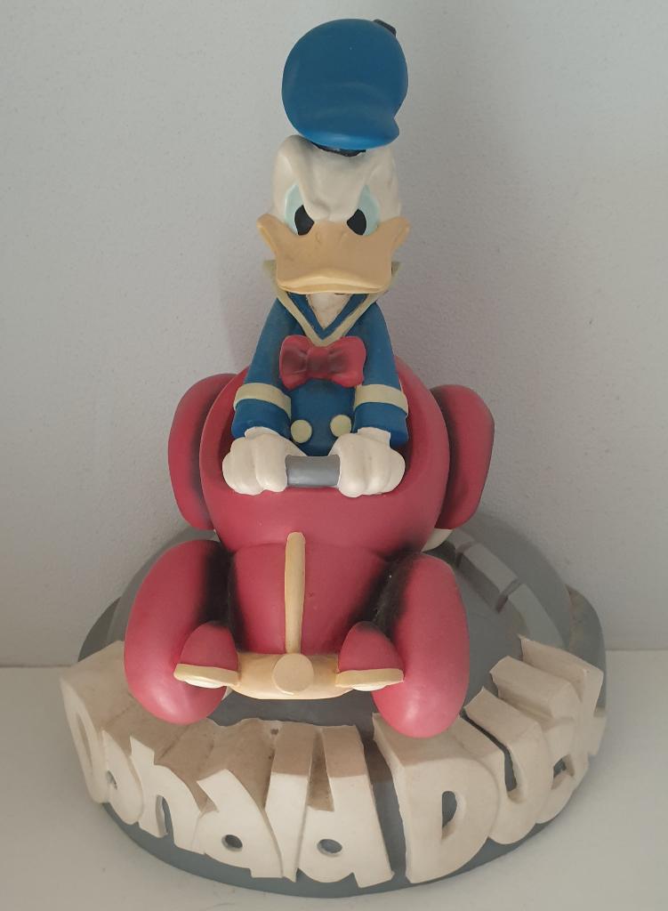 Vintage Donald Duck beeld in auto. zie foto., Ophalen of Verzenden, Donald Duck, Zo goed als nieuw, Beeldje of Figuurtje