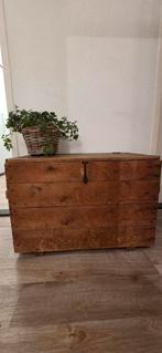 Mooie oude houten kist., Ophalen, Minder dan 50 cm, Gebruikt, 50 tot 100 cm