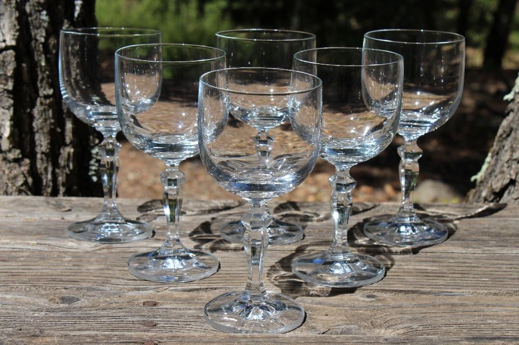 Brocante - Serie fijne Franse wijnglazen!, Glas of Glazen, Gebruikt, Ophalen of Verzenden, Glas