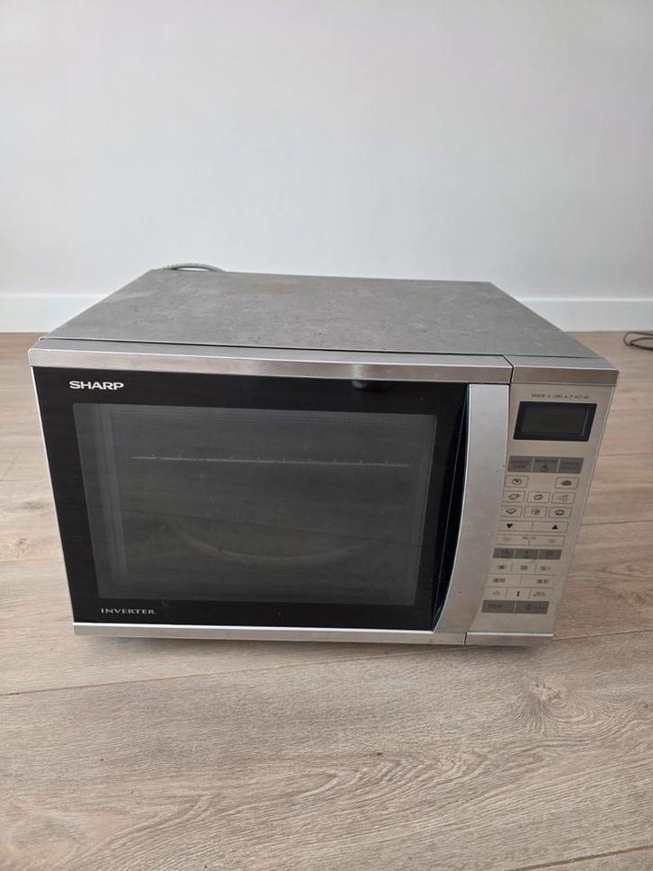 Sharp Inverter Combimagnetron - Topstaat!, Witgoed en Apparatuur, Magnetrons, Gebruikt, Vrijstaand, Combimagnetron, 45 tot 60 cm