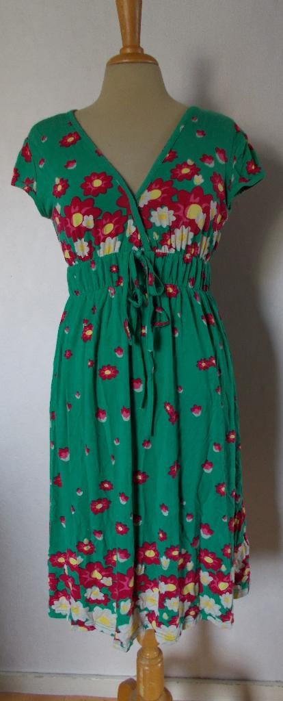Fleurige groene print jurk van Smashed Lemon, Maat 38/40 (M), Verzenden, Zo goed als nieuw, Onder de knie