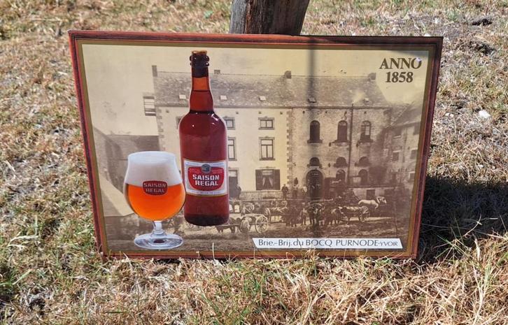 Vintage glacoide Saison Regal Bier Reclamebord uit 1983., Verzamelen, Merken en Reclamevoorwerpen, Gebruikt, Reclamebord, Ophalen of Verzenden