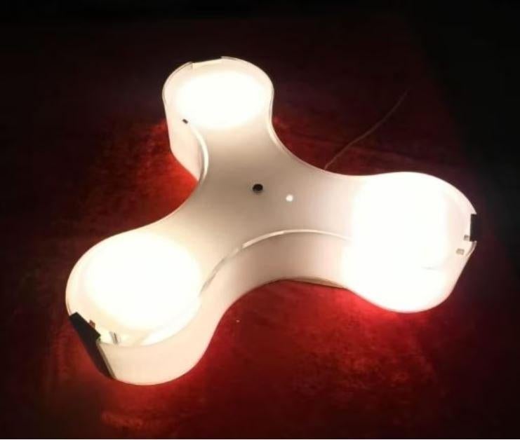 design Studio Italia plafond/wandlamp glas, Ophalen, Zo goed als nieuw, Glas, Design