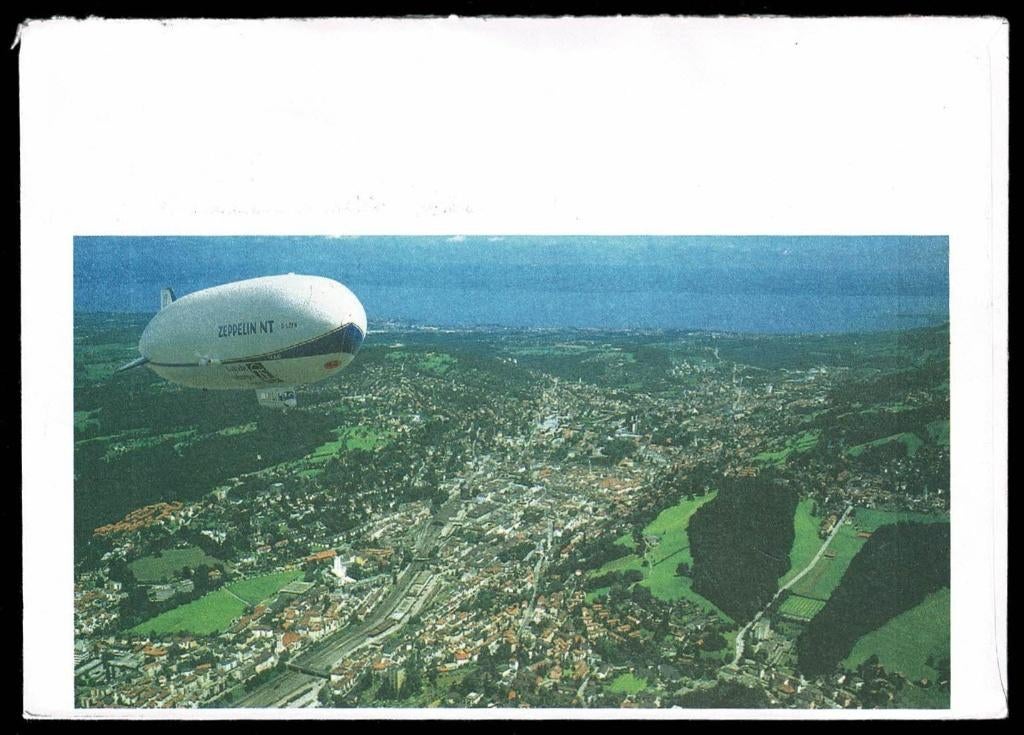 Zeppelin :  Zeppelin NT op envelop Zwitserland - 2000, Verzenden, Gebruikt, Kaart, Foto of Prent
