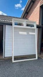 Kozijn met bovenlicht en uitzetraam en deuren, 75 tot 150 cm, Deurkozijn, Ophalen of Verzenden, Zo goed als nieuw