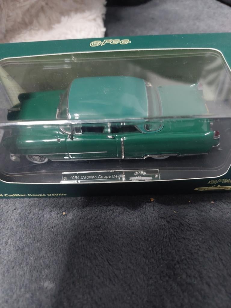 1954 Cadillac Coupe Deville modelauto - Groen, Ophalen of Verzenden, Nieuw, Auto, Overige merken