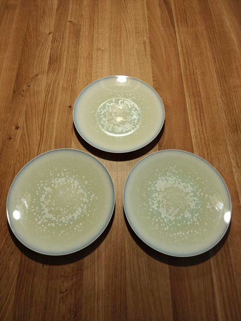 Jaune de Chrome Song Perle borden 3 stuks, Huis en Inrichting, Keuken | Servies, Ophalen of Verzenden, Zo goed als nieuw, Bord(en)