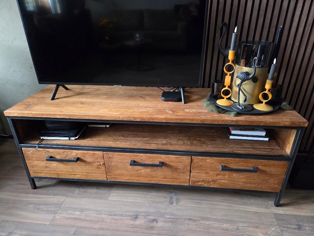 Tv meubel, Ophalen, 100 tot 150 cm, Zo goed als nieuw, Minder dan 100 cm