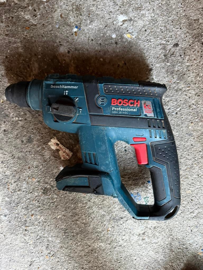 Bosch GBH 18V-EC Accu Boorhamer SDS-plus, Ophalen, Gebruikt, Boor- en/of Breekhamer, Minder dan 400 watt