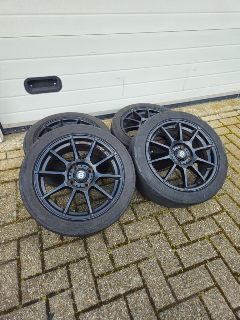 Sparco assetto gara 16 inch matzwart 4x108, Auto-onderdelen, Banden en Velgen, Ophalen, 16 inch, 205 mm, Band(en)