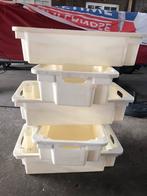 Kunstof stapelbakken, Ophalen