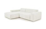Teddy hoekbank Zeus links wit (Woonenzo), Ophalen, Gebruikt, Vierpersoons of meer, Stof