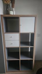 Ikea Besta kast grijs/wit met 2 lades en deur, Gebruikt, 150 tot 200 cm, 25 tot 50 cm, Met deur(en)