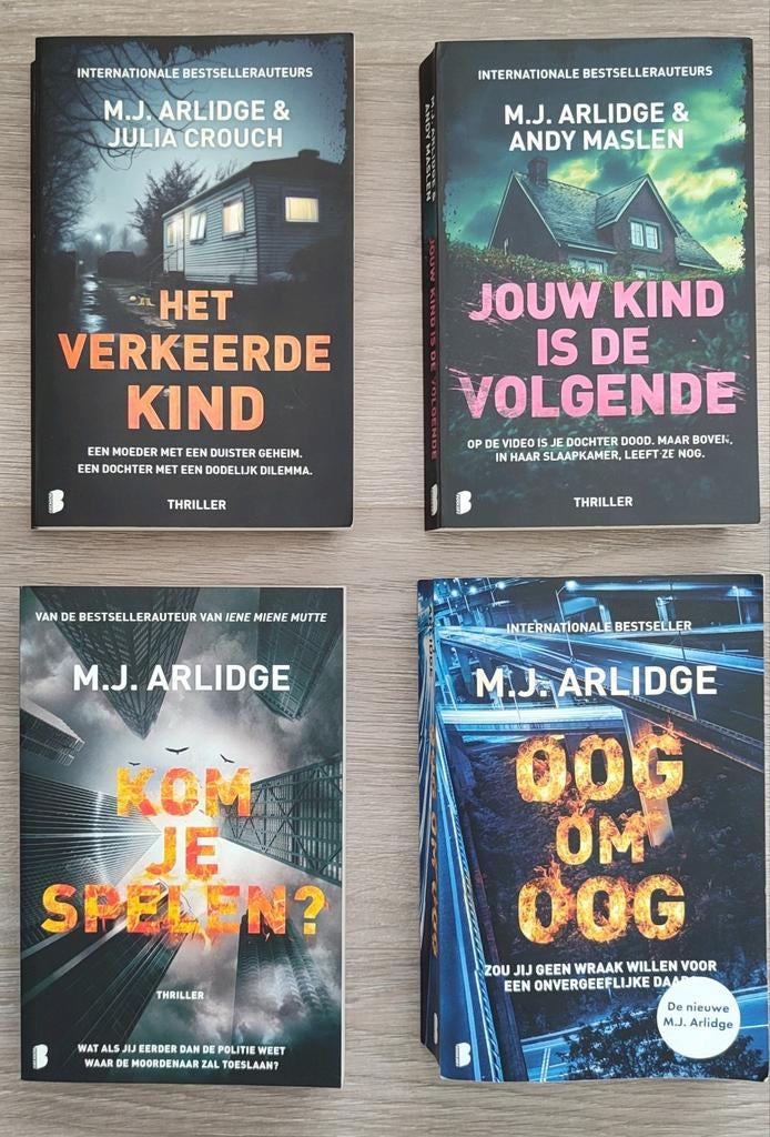 M.J. ARLIDGE, HET VERKEERDE KIND, JOUW KIND IS DE VOLGENDE, Boeken, Ophalen of Verzenden, Zo goed als nieuw