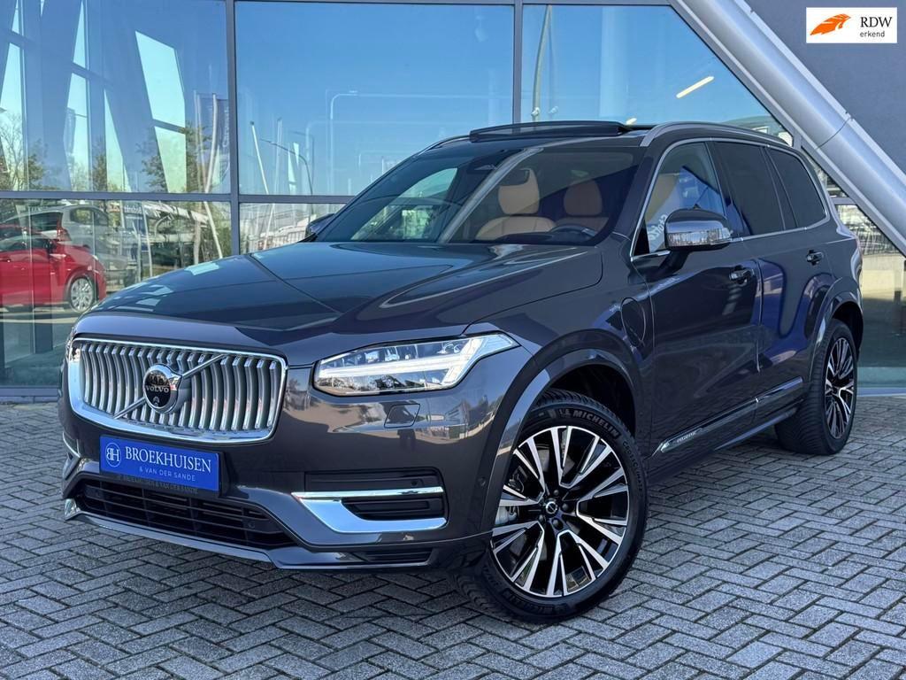Volvo XC90 2.0 T8 Recharge AWD Ultimate Bright 455pk Luchtve, Gebruikt, Beige, 4 cilinders, 1969 cc