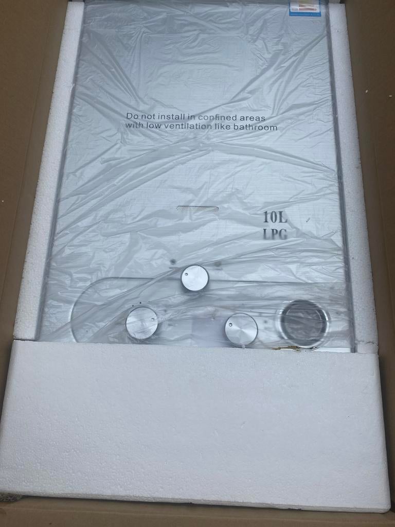 Geiser op propaan butaan 10 liter nieuw in doos, Doe-het-zelf en Verbouw, Ophalen, Minder dan 3 jaar oud, Minder dan 20 liter